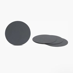 Design Within Reach Nupo Leather Coasters | Anthracite Color | Set of 4
